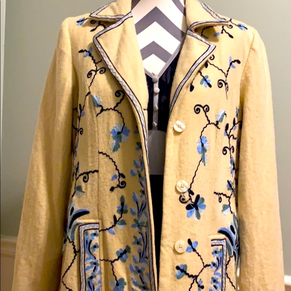 JLo Vintage Embroidered Trench Coat